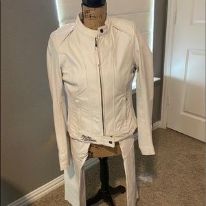 Gen Harley Davidson moto jacket, vest and chaps